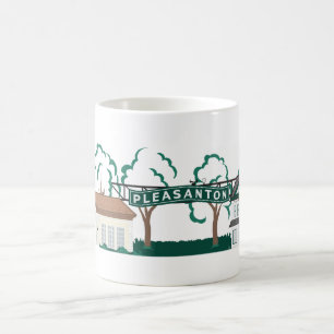 I stadens centrum Pleasanton Kaffemugg