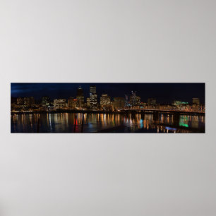 I stadens centrum Portland, Oregon Poster