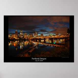 I stadens centrum Portland, Oregon Poster