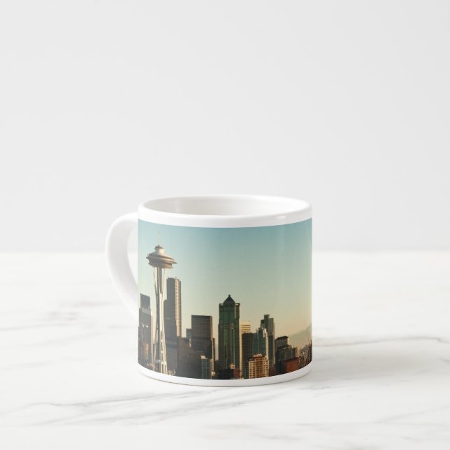 I stadens centrum Seattle horisont och utrymmenål Espressomugg (Framsida vänster)