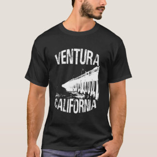 I stadens centrum Ventura Kalifornien Grungy pir & T Shirt