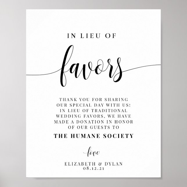 I stället för favoritmottagning Poster (Framsidan)