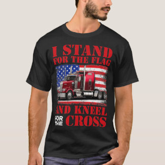I Stand For The Flag And Kneel Cross T Shirt