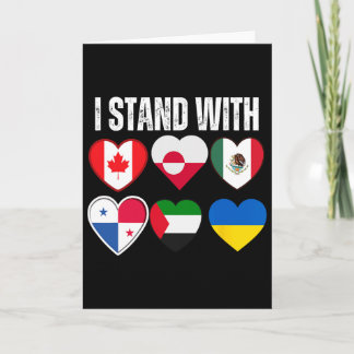 I Stand With Canada Greenland Mexico Panama Gaza U Kort