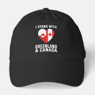 I Stand With Greenland And Canada Keps