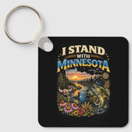 I Stand With Minnesota Nyckelring