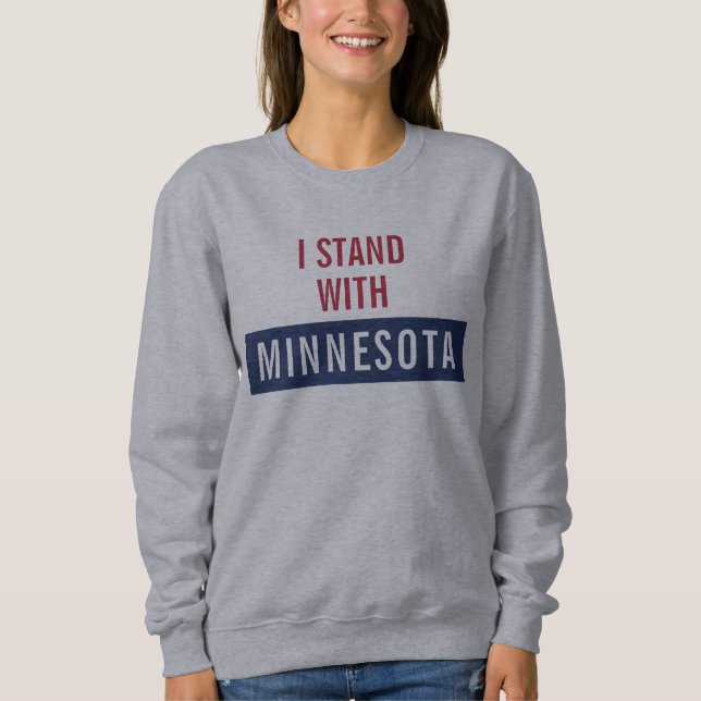 I Stand With Minnesota  T Shirt (Framsida)
