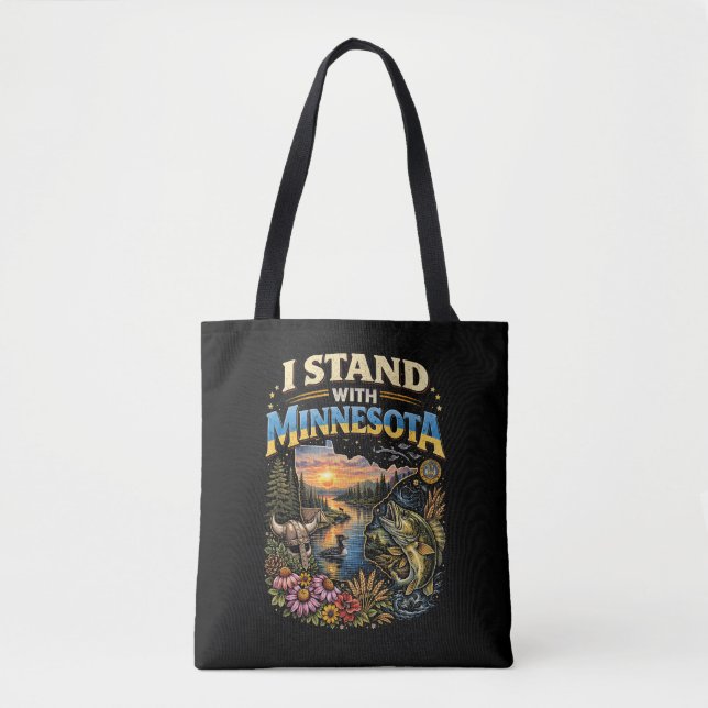 I Stand With Minnesota Tygkasse (Framsida)