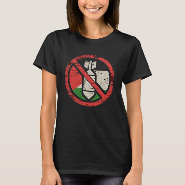 I Stand With Palestine T Shirt (Framsida)
