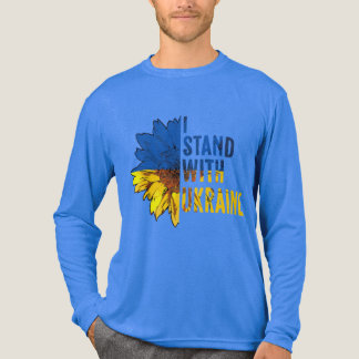 I stand with Ukraine. Sunflower symbol of Peace. T Shirt