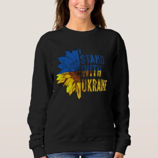 I stand with Ukraine. Sunflower symbol of Peace. T Shirt