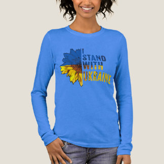 I stand with Ukraine. Sunflower symbol of Peace. T Shirt