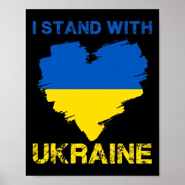 I Stand With Ukraine Ukrainian Pride 5  Poster (Framsidan)