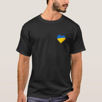 I Stand With Ukraine Ukrainian T Flag Peace Heart T Shirt