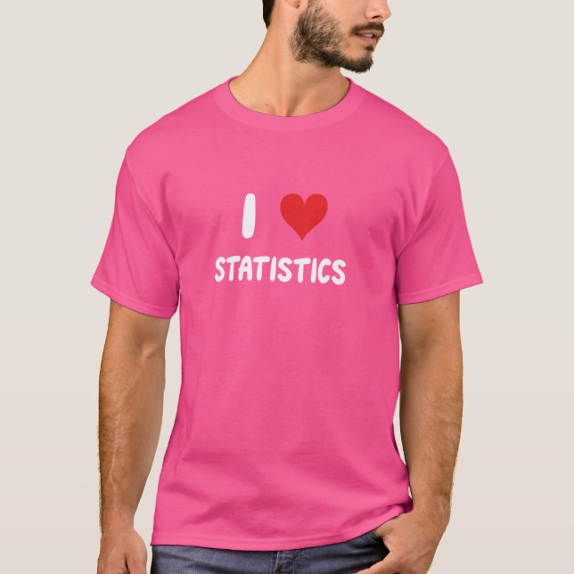 I Statistik för finansmodellanalys i Kärlek T Shirt (Framsida)