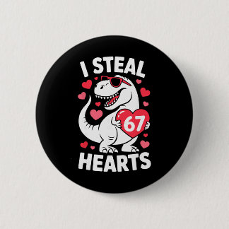 I Steal 67 Hearts Funny 67 Valentine Dinosaur Men  Knapp