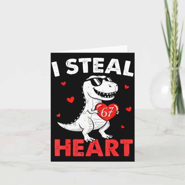 I Steal Hearts 67 Valentines For Boys Girls Kids W Kort (Framsida)