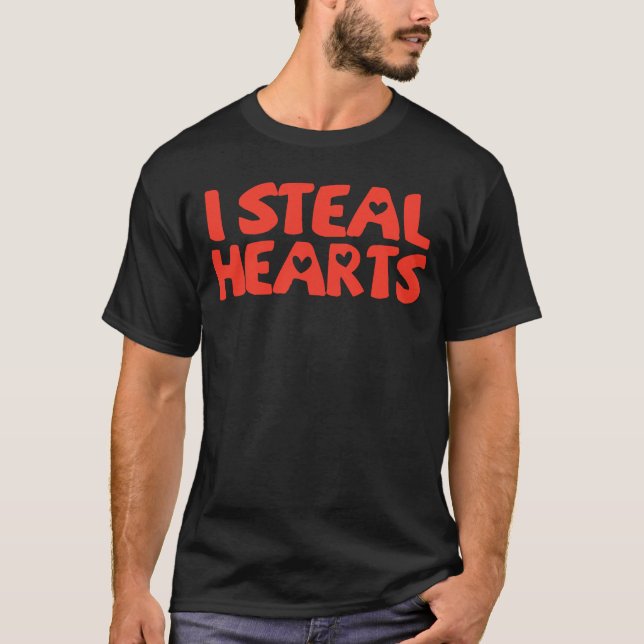 I Steal Hearts Baby Boy Valentines Day Toddler  1 T Shirt (Framsida)