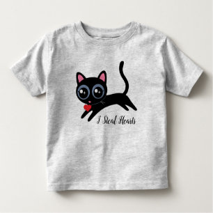 I Steal Hearts Cute Kattunge Gift T Shirt
