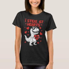 I Steal Hearts Dino Boys Dinosaur Valentines 67 To T Shirt