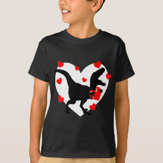 I Steal Hearts Loveasaurus T-rex Dinosaur Fläkt T Shirt