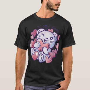 I Steal Hearts Valentines day Bear Älskare hjärtgi T Shirt
