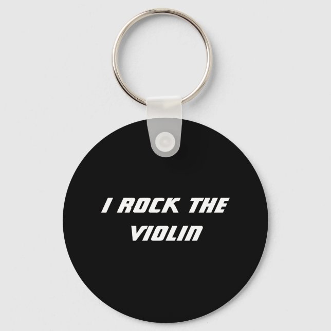 I Sten i Violin Keychain Nyckelring (Framsida)