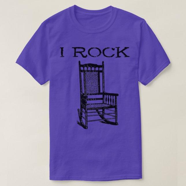 I Sten Rocking-stol Funny Drummer Guitar Gift T Shirt (Design framsida)