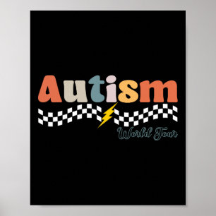 I Sten: Spektrumautism World Tour Autism Medveten Poster