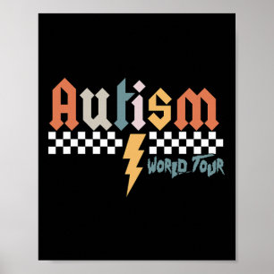 I Sten: Spektrumautism World Tour Autism Medveten Poster