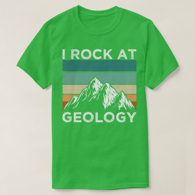 I Sten vid geologi T Shirt (Design framsida)