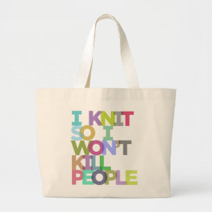 I Sticka så jag vill inte Döda folk Jumbo Tote Tygkasse