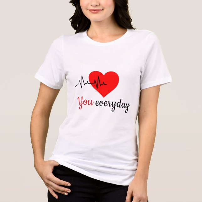 I Still Fall For You Everyday 2 Matching Couple T Shirt (Framsida)