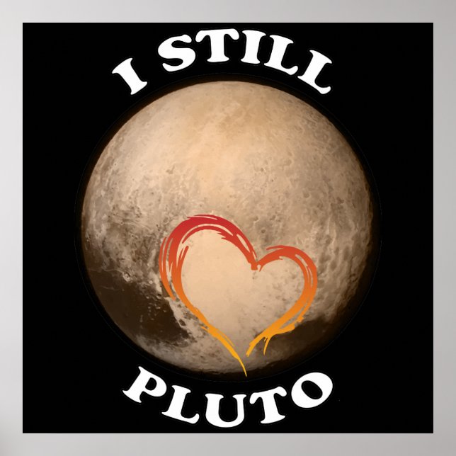 "I still Kärlek Pluto" Poster (Framsidan)