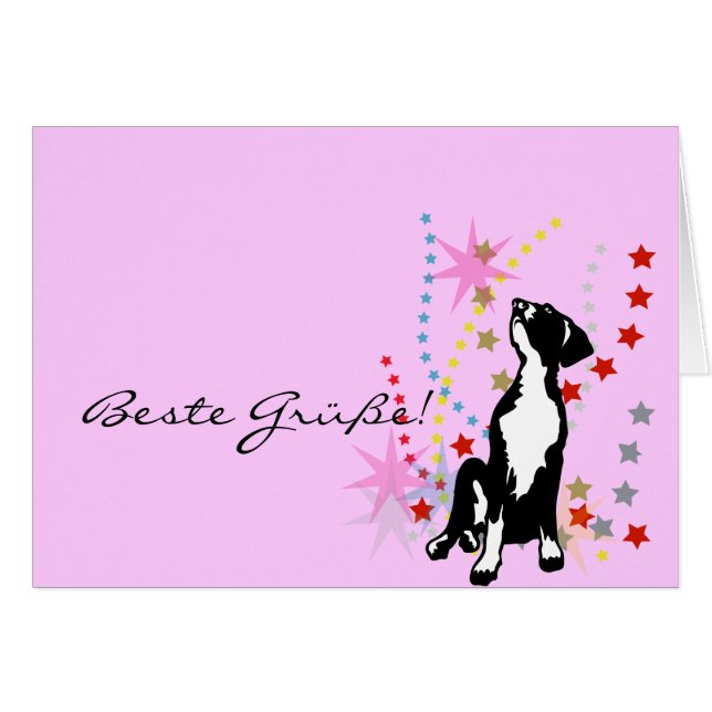 I stjärnorna hälsningskort (Framsidan Horizontal)