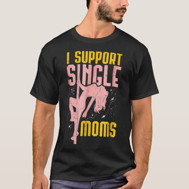 i stöd till mammor t shirt (Framsida)