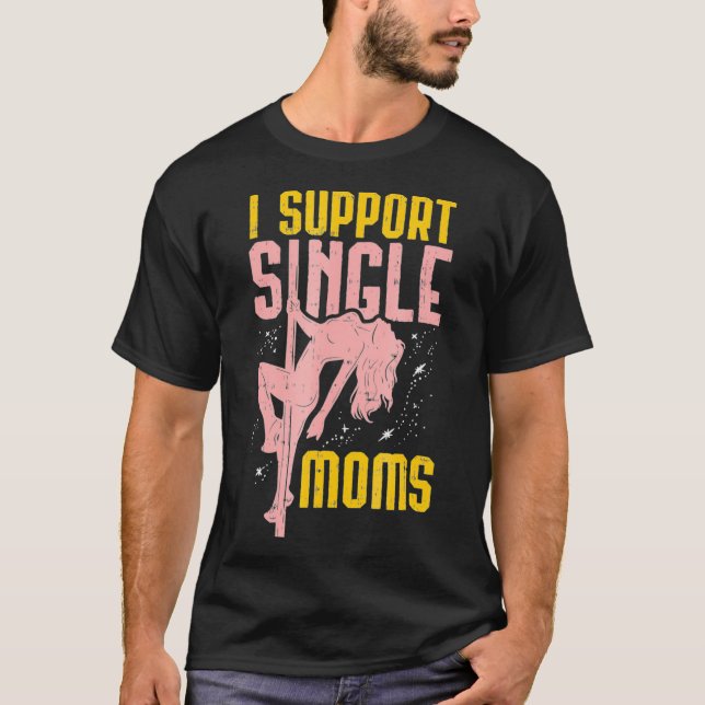 i stöd till mammor t shirt (Framsida)
