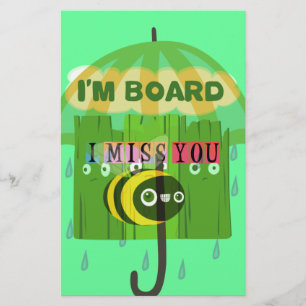 I stort sett saknar jag dig: inspirationstext brevpapper