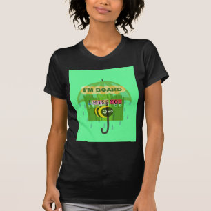 I stort sett saknar jag dig: inspirationstext tee shirt