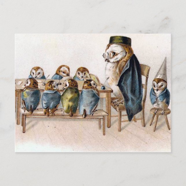 I strävan efter kunskap vykort (Framsida)