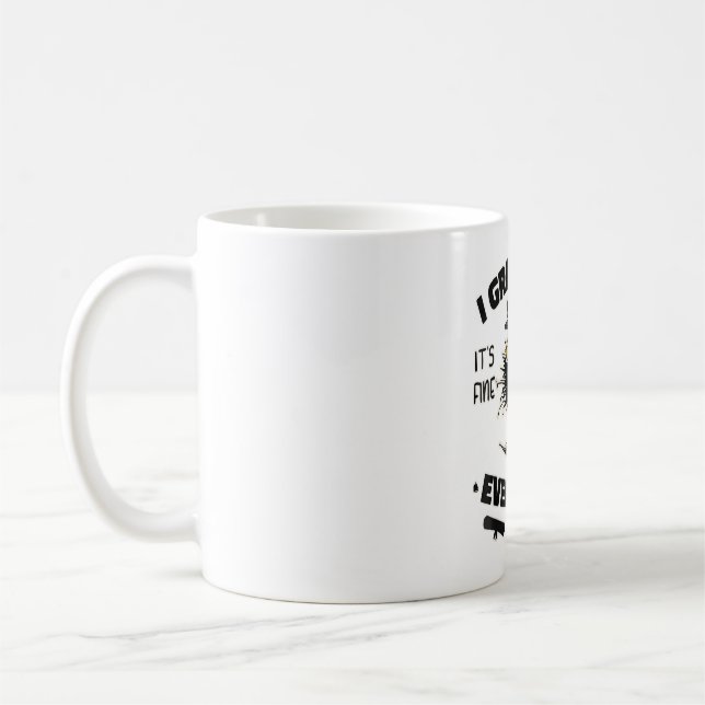 I Student klass Funny Black Cat Studenten Kaffemugg (Vänster)