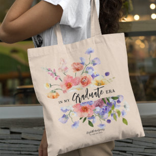 I STUDENT Monogram för Blommigt Tygkasse