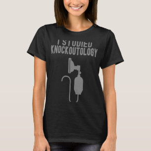 I studerade knackoutologi Anestsia Tech Anesthesio T Shirt