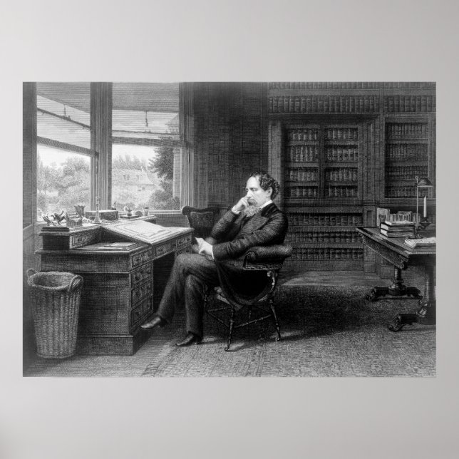 I studien av Charles Dickens Poster (Framsidan)