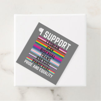 I Support Lesbian Gay Bisexual Trans Asexual Panse Gåvor Etiketter
