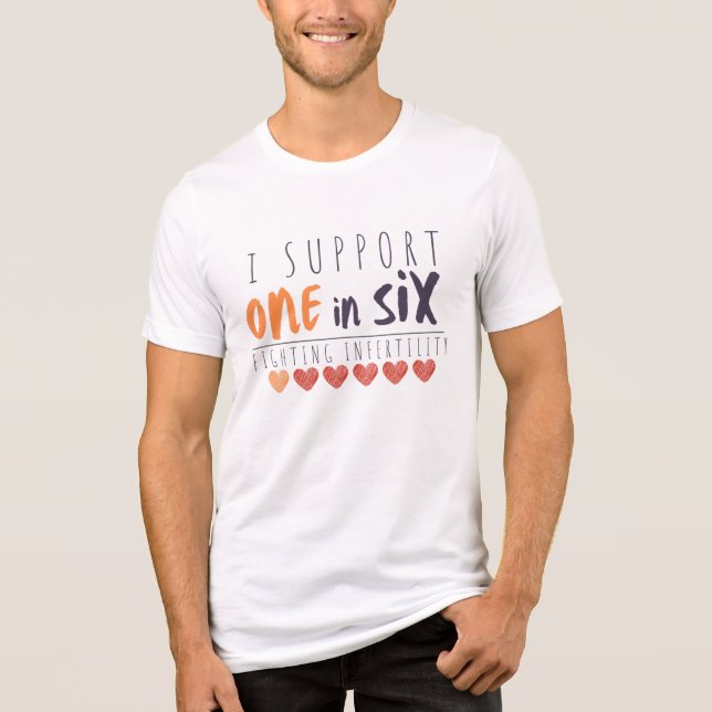 I Support One in Six_BFA färg T Shirt (Framsida)