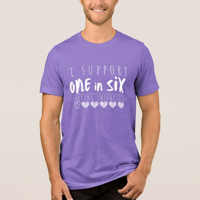 I Support One in Six_BFA vit T Shirt (Framsida)