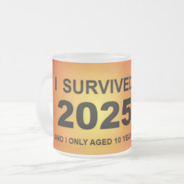 I Survived 2025  Frostad Glasmugg