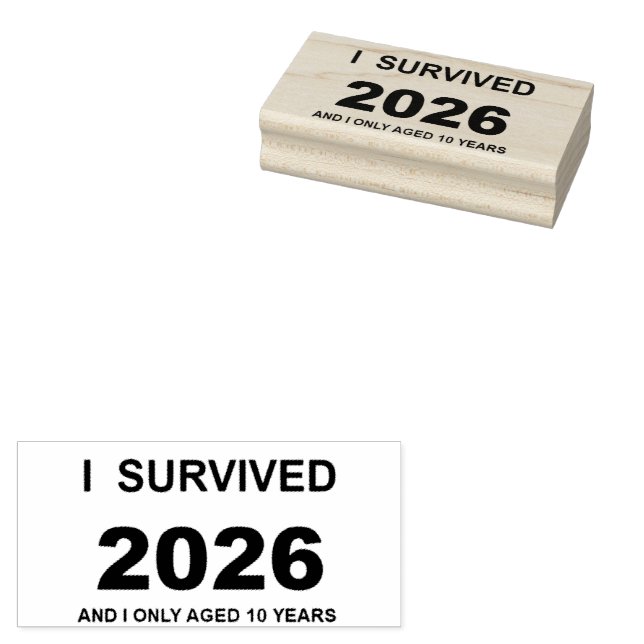 I Survived 2026 Stämpel (Stämplad)