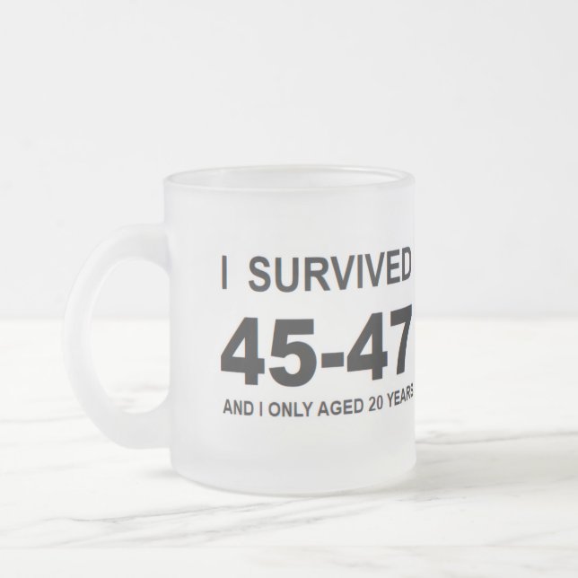 I Survived 45-47 Frostad Glasmugg (Vänster)